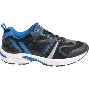 Hardloopschoenen Patrick, Zwart/grijs/blauw, maat 37