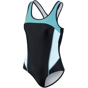 Beco Badpak Dames Polyamide/elastaan Zwart/blauw Maat 36