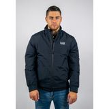 Emporio Armani Ea7, Heren, Sweatshirts & Hoodies, Blauw, Maat: 3XL Polyamide,