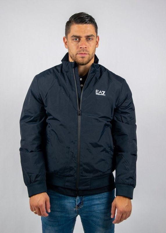 Emporio Armani Ea7, Heren, Sweatshirts & Hoodies, Blauw, Maat: 3XL Polyamide,