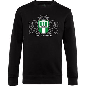 010 CASUALS ROTTERDAM SWEATER LOGO OUTLINE black