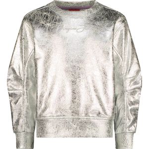Vingino Sweater Nizanne Meisjes Trui - Silver Metallic - Maat 176