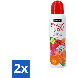 2 x Sence - Body-X Women - Deodorant - Spray - 150 ml - Vrouwelijke Deodorant - Deodorant Spray - Frisse Geur - Fruitige Geur - Bloemachtige Geur