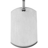 The Jewelry Collection For Men Hanger Dogtag Poli/mat - Staal