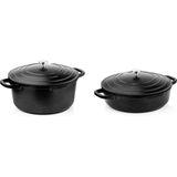 Westinghouse Pannenset - Performance Series Braadpan 28cm + Hapjespan 28cm - Zwart