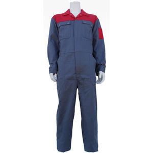 Top Rock Overall OVK2KL-002 (100% KATOEN) - Grijs/Rood - 50