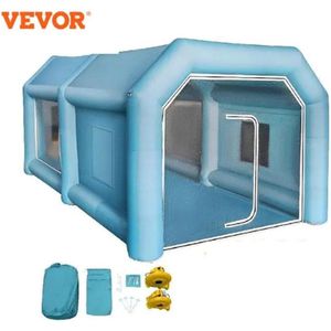 Vevor - Opblaasbare -Verf Booth - 2 Blowers - Partytent - Opblaasbare Partytent - Blauw - 4 x 2.5 x 2.2M