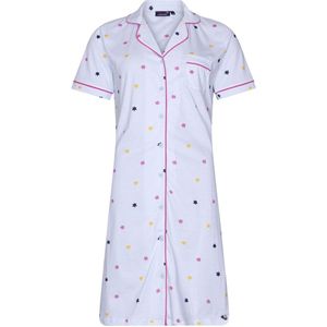 Dames Nachthemd Rebelle - Relax - Bio Katoen - Doorknoop - Maat 36