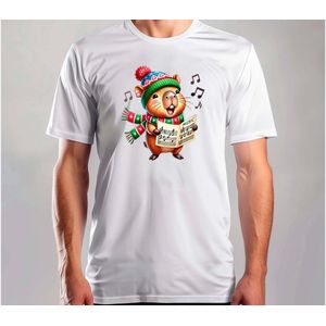 Capy Joy Kerst - T Shirt - MerryChristmas - ChristmasVibes - Funny - Sarcasm - VrolijkKerstfeest - Kerstmis - Grappig - Sarcasme - Capybara - Capy