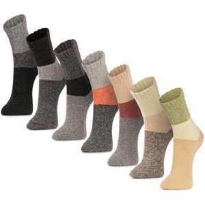 Alpaca-wollen sokken (Maat 36-41) - 3 Paar - Dik - Random Mix - Winter sokken - Warme Sokken - Dikke sokken - American Alpaca - Vrouwen