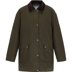 DreiMaster Vintage Tussenmantel 'Classic Look'  olijfgroen