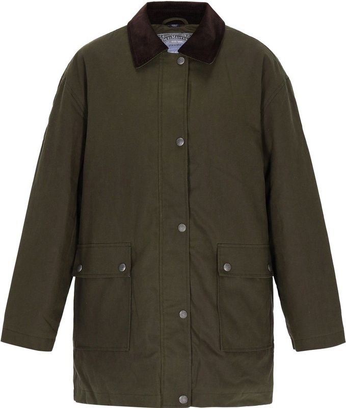 DreiMaster Vintage Tussenmantel 'Classic Look'  olijfgroen