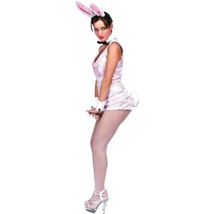 Verleidelijk 18+ Kostuum | Playboy Bunny | Vrouw | Maat 32-34 | Verkleedkleding