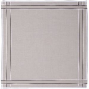 Tiseco Luxe Grijze Herenzakdoeken Set - 6 Stuks, 100% Katoen, 40x40cm - Stijlvolle Kwaliteit voor de Moderne Man