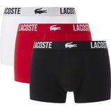 LACOSTE Boxershorts  rood / zwart / wit