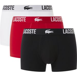 Lacoste - 5H2393-TR2 - Boxershorts - Rood/Zwart/Wit - 3-Pack