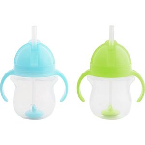 Antilek Drinkbeker met Rietje en Klikslot - Set van 2, Geschikt voor Baby's en Peuters