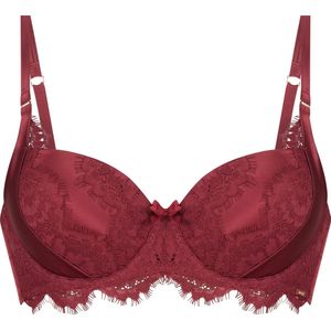 Hunkemöller Dames Lingerie Voorgevormde beugel bh Hannako - Rood - maat C85