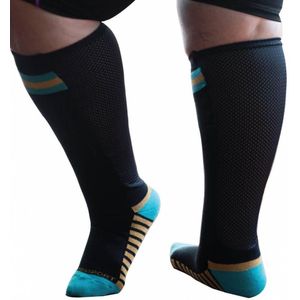 XpandaSport - Sportsokken - Wit - Met Mesh Panel - Hoogte 41 cm