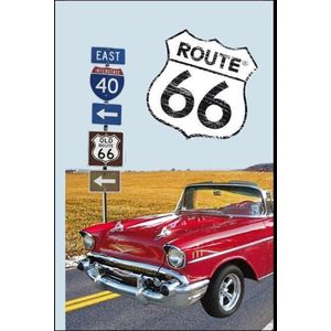 Route 66 Car Spiegel 22 x 32 cm.