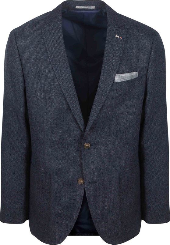 Suitable - Colbert - Donkerblauw - Leek Structure - Heren Blazer