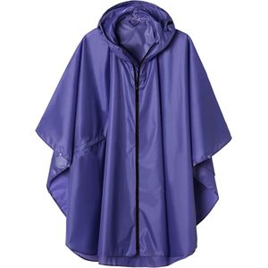 Waterdichte Regenponcho Jas voor Volwassenen met Capuchon en Rits voor Buitenactiviteiten