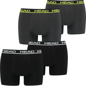 HEAD Heren Boxershorts HEAD BASIC BOXER 4er Pack 4 Pack Veelkleurig L
