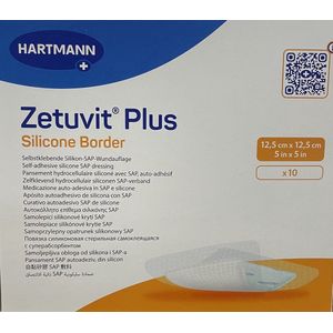 Zetutvit Plus Silicone border 12,5 cm x 12,5 cm x10 pieces