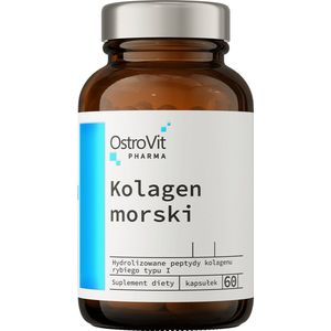 OstroVit Pharma Marine Collagen 60 capsules - collageen stralende huid - Huidverzorging