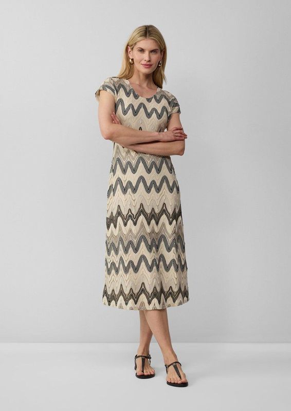 s.Oliver - Midi-jurk - Gehaakte Jersey