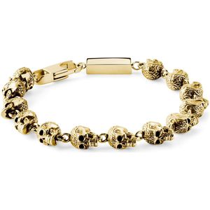 Arkai - Heren - Roestvrij Staal Armband - Goudkleurig