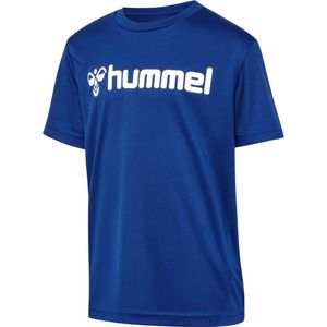 Hummel - Hmllogo Jersey - Kinder T-Shirt - True Blue - Korte Mouwen