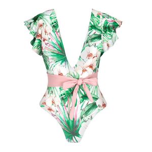 Badpak - Maat S - Nature Vibes - Bloemenprint - Damesdingetjes