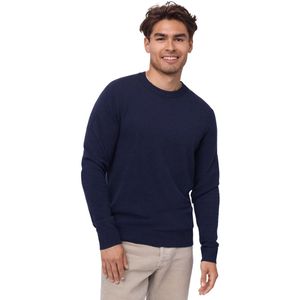 DANISH ENDURANCE Trui van Merinowol met Kasjmiermix - voor Mannen - Bruin - Marineblauw - Maat M