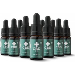 Dutch Natural Healing - CBD olie 10ml - 8% 825mg naturel smaak 10-pack