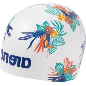 Uniseks badmuts voor volwassenen - zwart - gevormde badmuts - training en racen - 100% siliconen - eenheidsmaat - toekan