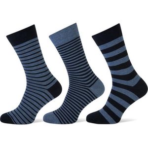 Teckel herensokken blauwtint - 40/46