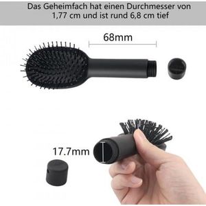 E-Ambar - Zwarte reiskam met verborgen opbergfunctie voor veilig reizen - compact & handig in gebruik