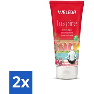 WELEDA - Douchecrème Granada Inspire - Granaatappel - 200 ml - Voordeelverpakking - 2 stuks