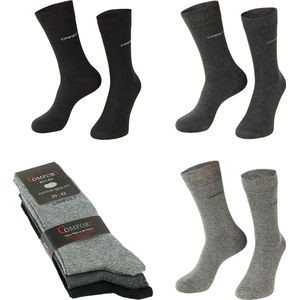 3 paar | Diabetes sokken | zonder knellende boord | grijs