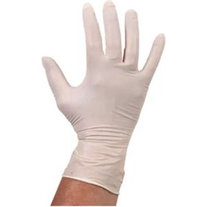 Handschoen latex wit ongepoederd XL - (100 stuks)