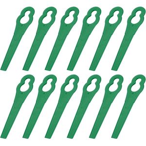 83mm machine trimmen mesvervanging, 100 plastic trimmer mesjes, tuin grasmaaier accessoires, geschikt voor grasmaaiers, groen