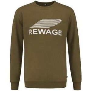 REWAGE Sweater Premium Heavy Kwaliteit - Olijfgroen - S