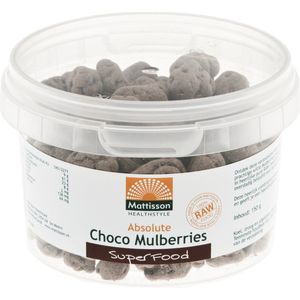 Mattisson - Chocolade Moerbeibessen Raw - Choco Moerbei Snack - 150 Gram