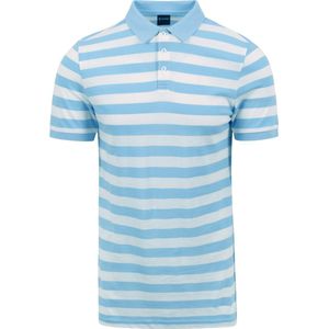 Suitable - Balky Polo Lichtblauw - Modern-fit - Heren Poloshirt Maat L
