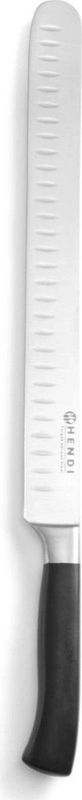 Hendi Ham-/zalmmes - Profi Line - Granton kuilen - Vlijmscherp - 430mm - Zwart