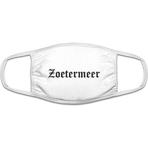 Zoetermeer mondkapje | gezichtsmasker | bescherming | bedrukt | logo | Wit mondmasker van katoen, uitwasbaar & herbruikbaar. Geschikt voor OV
