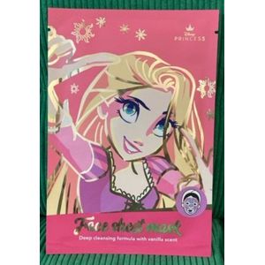 Disney princess Face sheet mask - Rapunzel Raponsje - diep reinigend gezichtsmasker - tissue masker - vanille vanilla - prinsessen