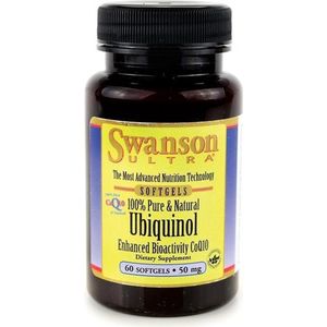 Swanson Health Ultra 100% Pure & Natural Ubiquinol (Kaneka QH®) 50mg