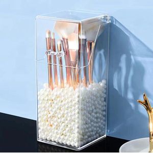 Make Up Organizer - Kwast Organizer Cosmetica Opslag Transparant Stofdichte Borstel Houder Met DekselIk zal het merknaam ""®"" verwijderen uit de titel, aangezien het vaak aan het begin staat.